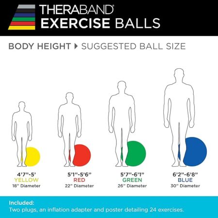 TheraBand Pro Series Swiss ball - 26inch - Image 3